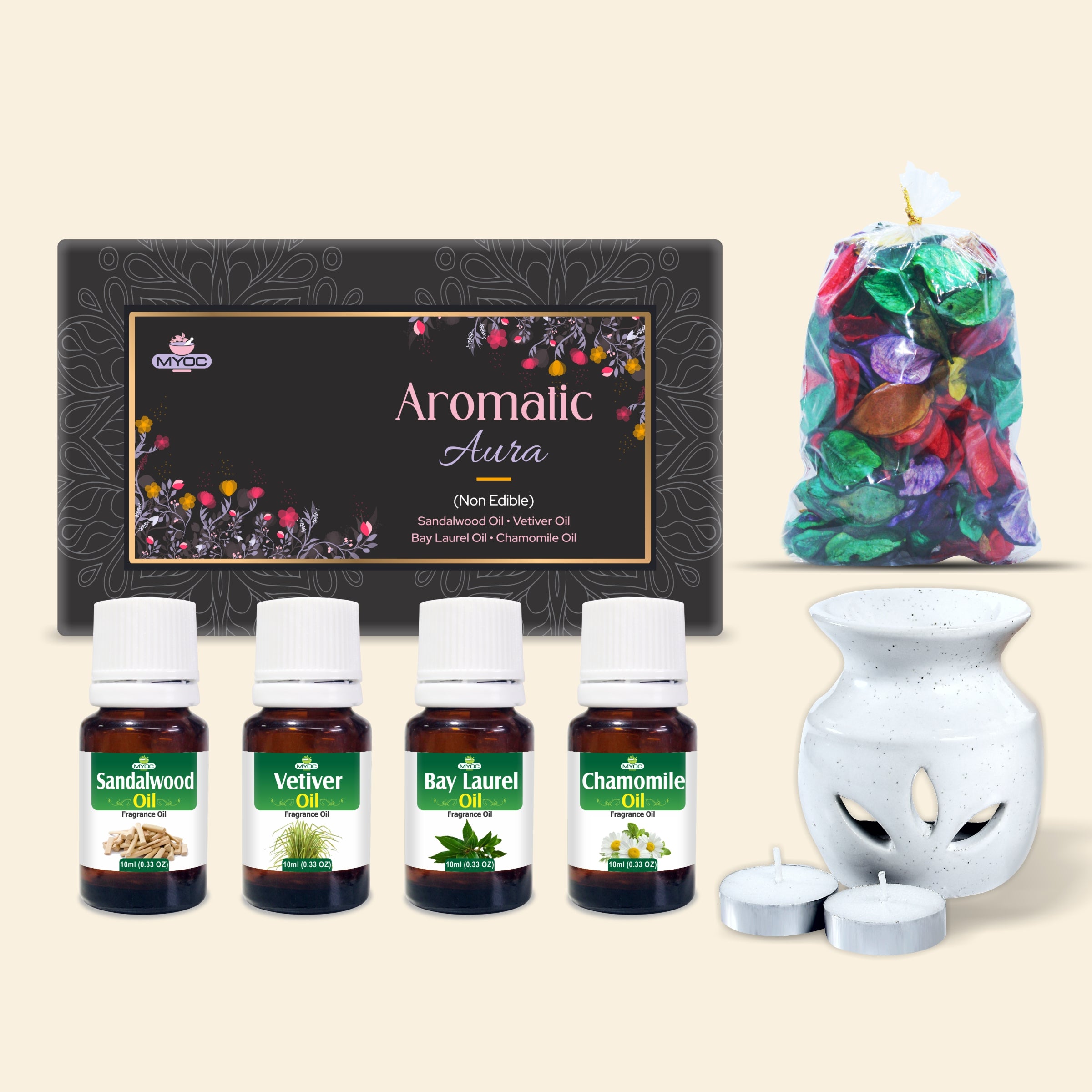 Salvia Gifts,Fragrances Oil Set,Aromatherapy Combo Aromatic Aura Gift Combo Kit