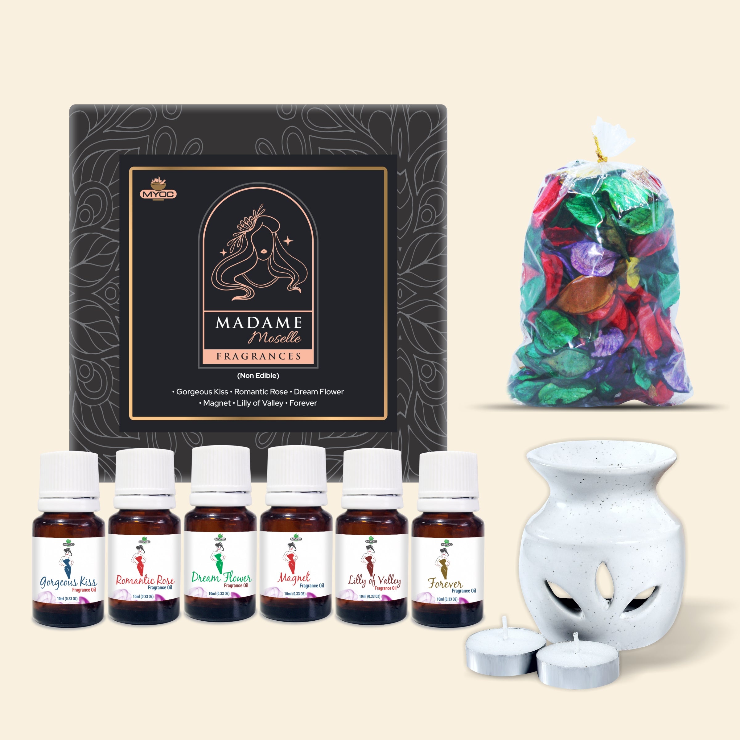 Salvia Gifts,Fragrances Oil Set,Aromatherapy Combo Madame Moselle Fragrance Oil Gift Set