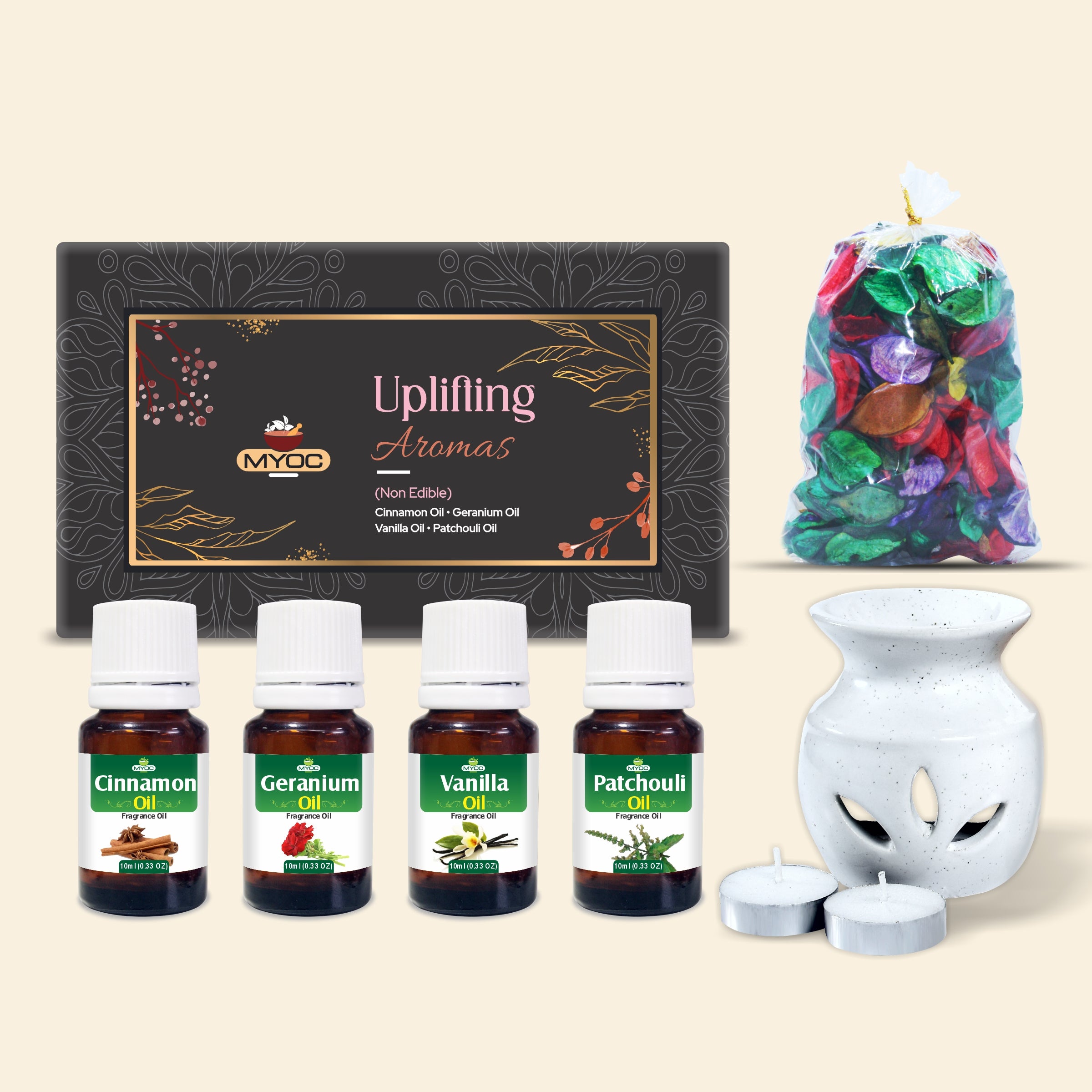 Salvia Gifts,Fragrances Oil Set,Aromatherapy Combo Uplifting Aromas Gift Combo Kit