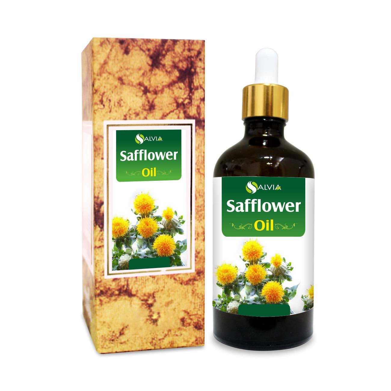 Salvia Natural Carrier Oils Safflower Oil (Cympopogan Martini) 100% Natural Pure Carrier Oil