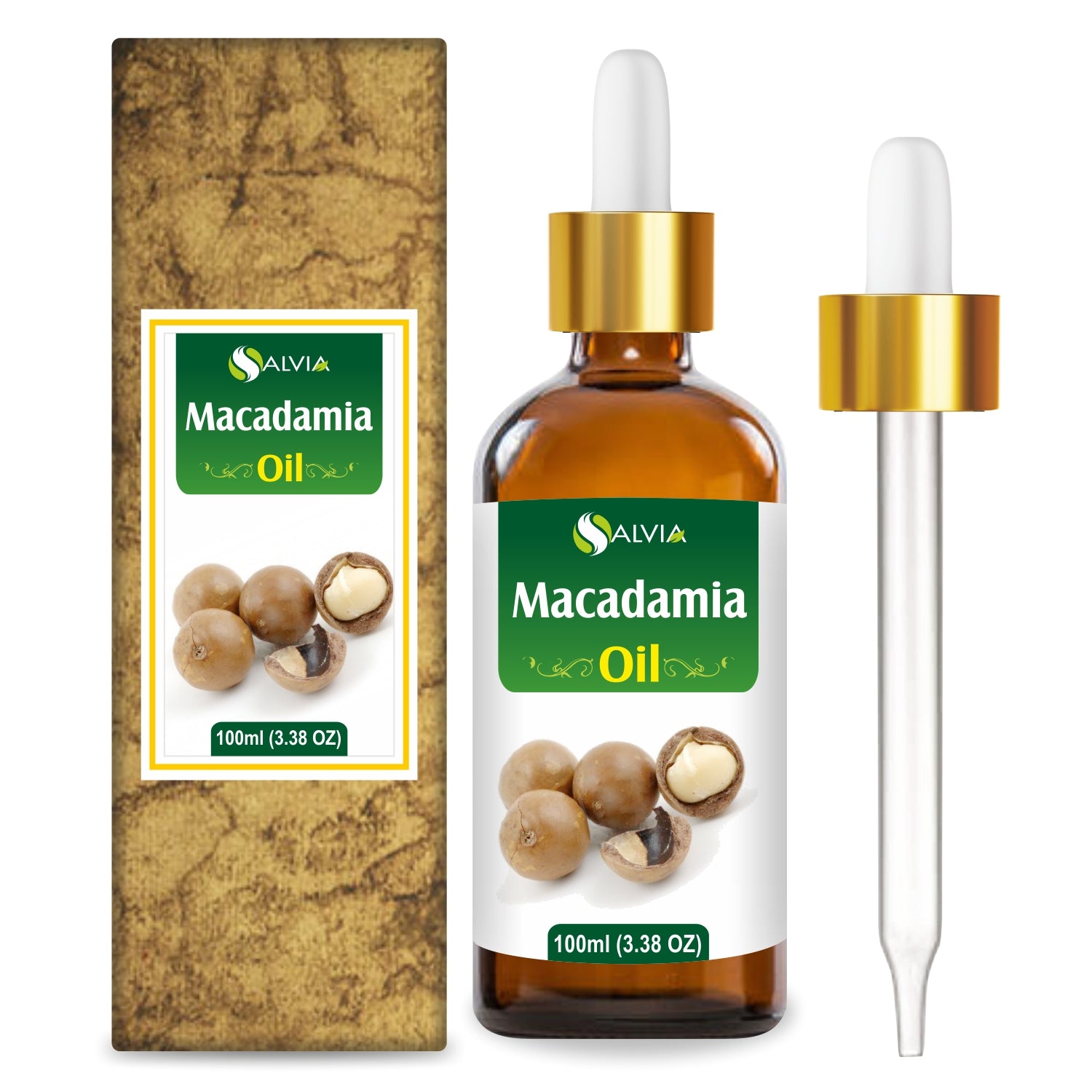 Salvia Natural Essential Oils,Dandruff,Greasy Oil,Anti Fungal,Anti-fungal Oil,Oil for Greasy Hair Macadamia Oil