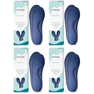 Shoprythm foot Vital 6 / Blue / Pack Of 4 Memory Foam Shoe Insoles