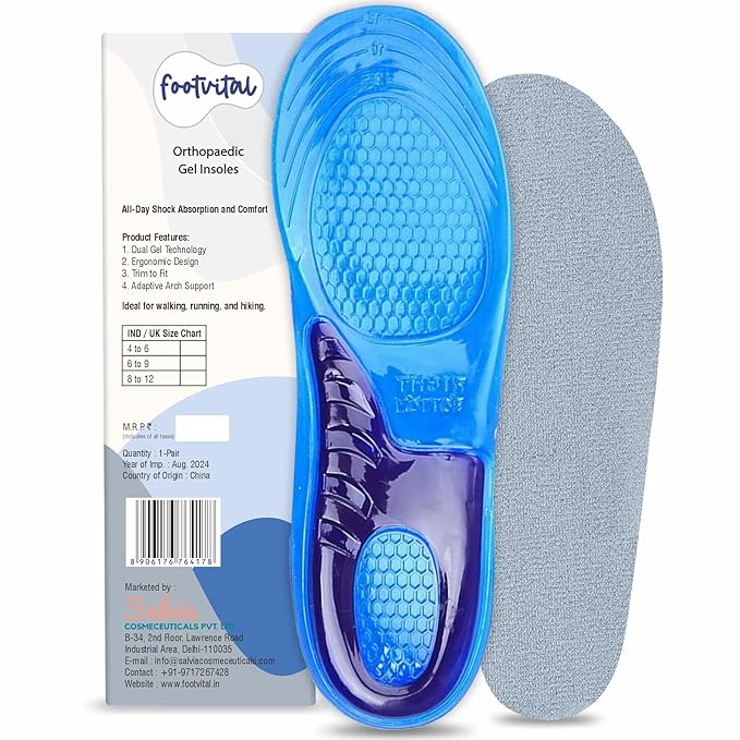 Shoprythm foot Vital Footvital Orthopedic Gel Insoles