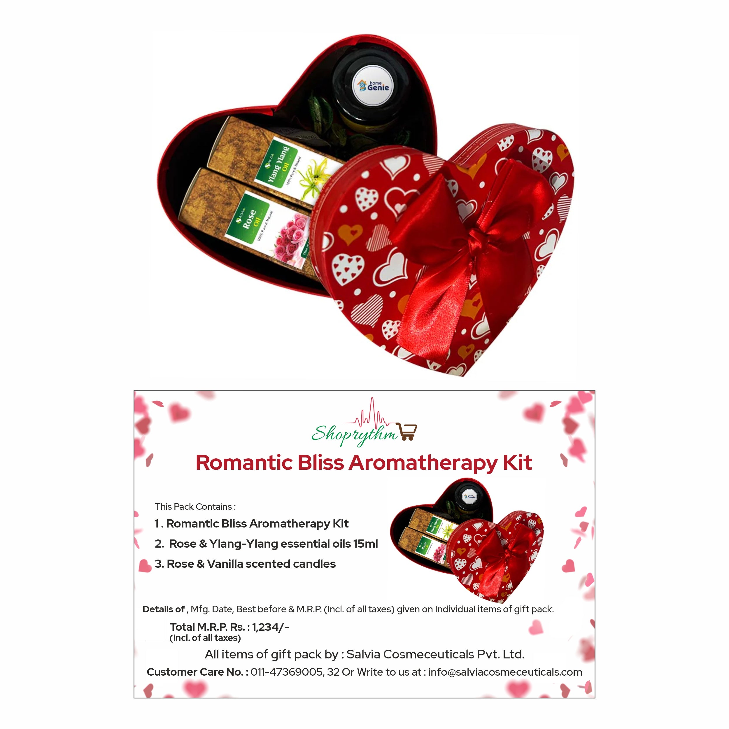 Shoprythm valentine combo Romantic Bliss Aromatherapy Kit