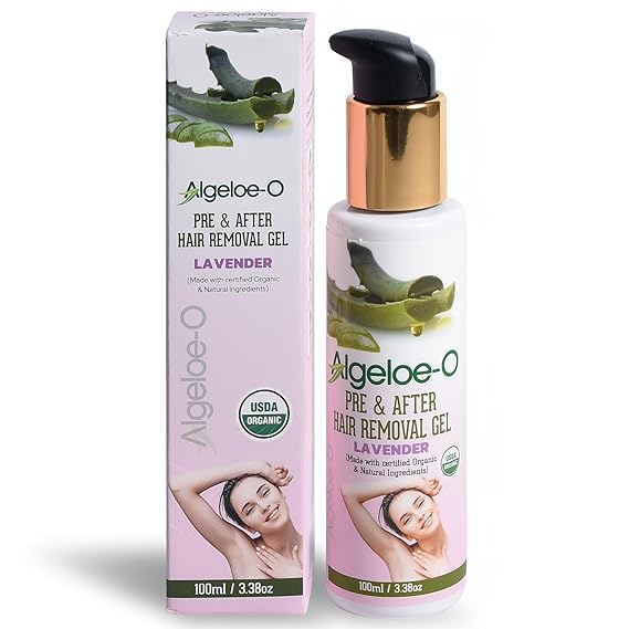 shoprythmindia Algeloe ALGELOE-O Gel Pre & After Hair Removal Lavender Gel