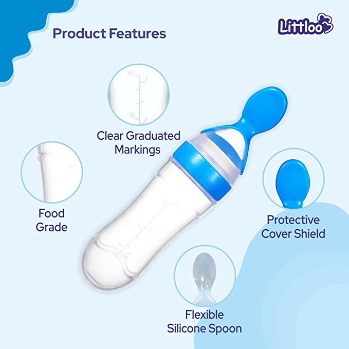 Littloo Littloo Littloo Baby Spoon Feeder (Silicone)