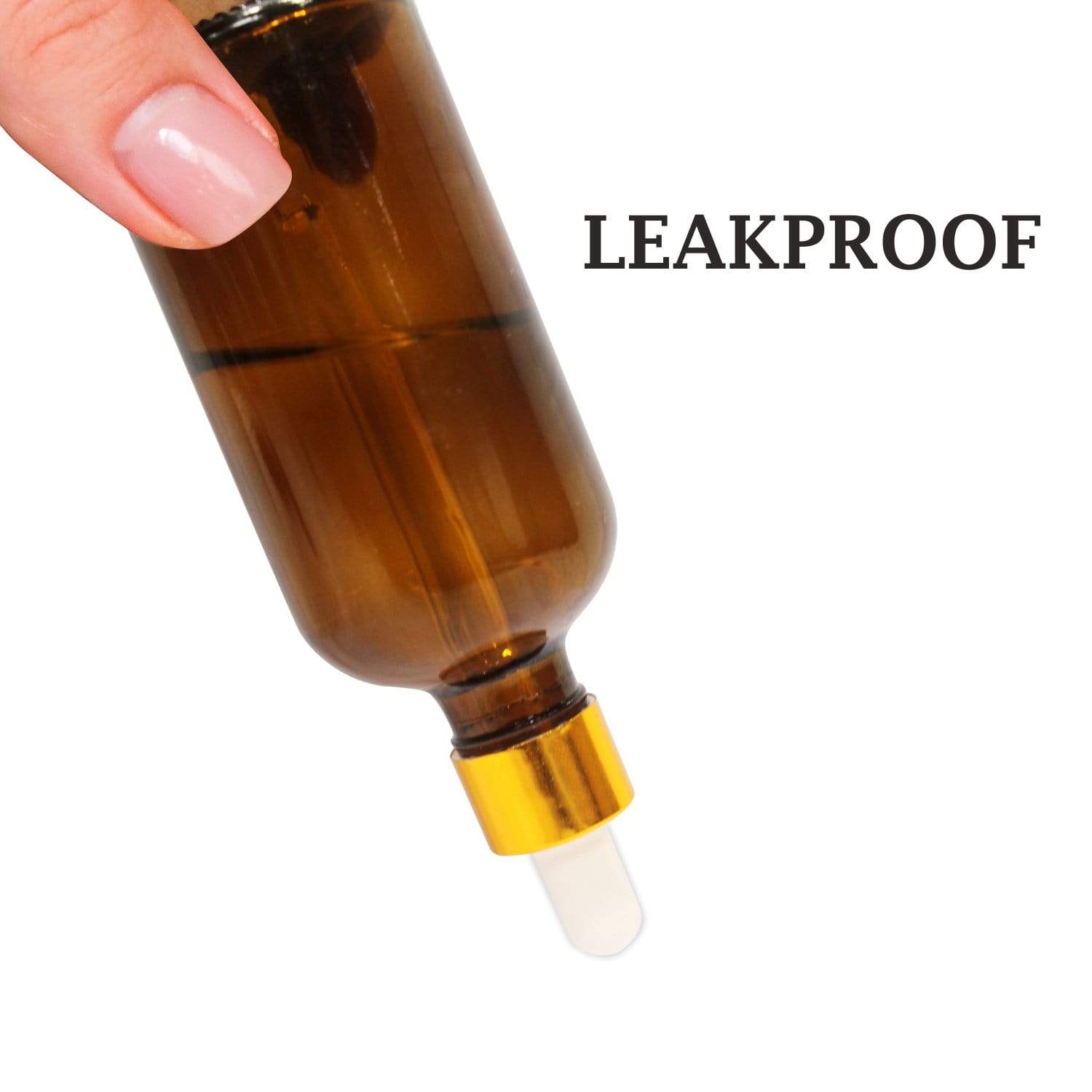 Glass Amber bottle with golden dropper 2 Packs – Shoprythm